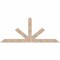 Ekena Millwork Saratoga Smooth Timber Gable Bracket, Douglas Fir, 96"W x 40"H x 5 1/2"D x 5 1/2"F, 10/12 Pitch GBW096X40X0606SAR00SDF - alternate 1